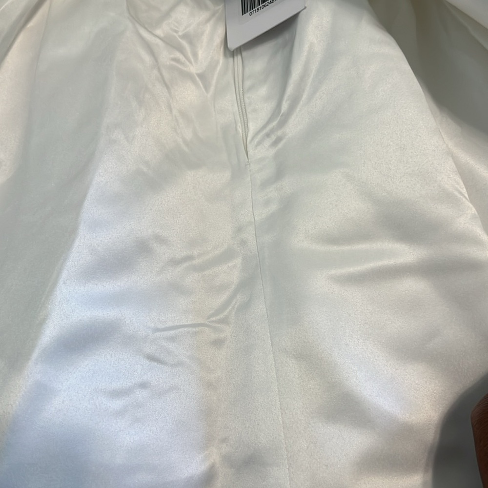 Showpo Yara White Plunge corset front V waist Fit & Flare Mini Dress size 6 NEW - Picture 16 of 16